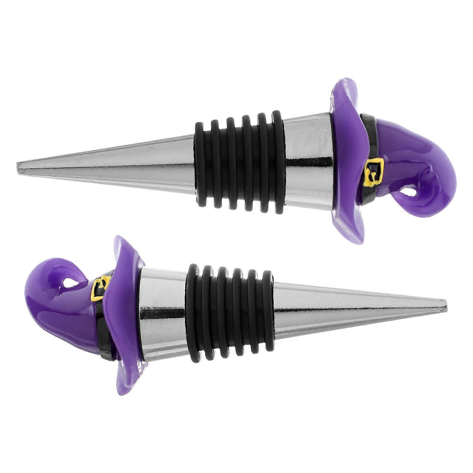 Purple Witch Hat Plug for 2Pcs Reusable Preservation Cap
