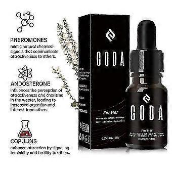 Novo perfume GODA For Her com feromônios, fragrância duradoura de jasmim e rosa, 1-3x para mulheres.