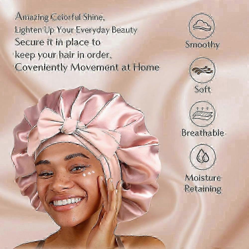 Breathable Double-Layer Satin Bonnet