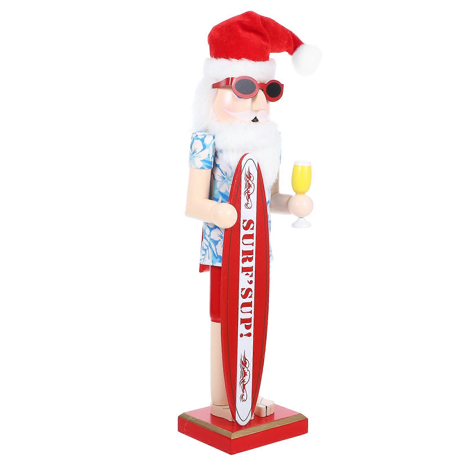 Beach Nutcracker Wooden Nutcracker for Decoration Multi Color