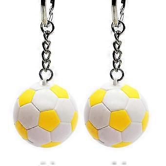 2 stuks sleutelhanger levendige kleur waterdicht abs school carnaval beloning voetbal sleutelhanger voor kinderen