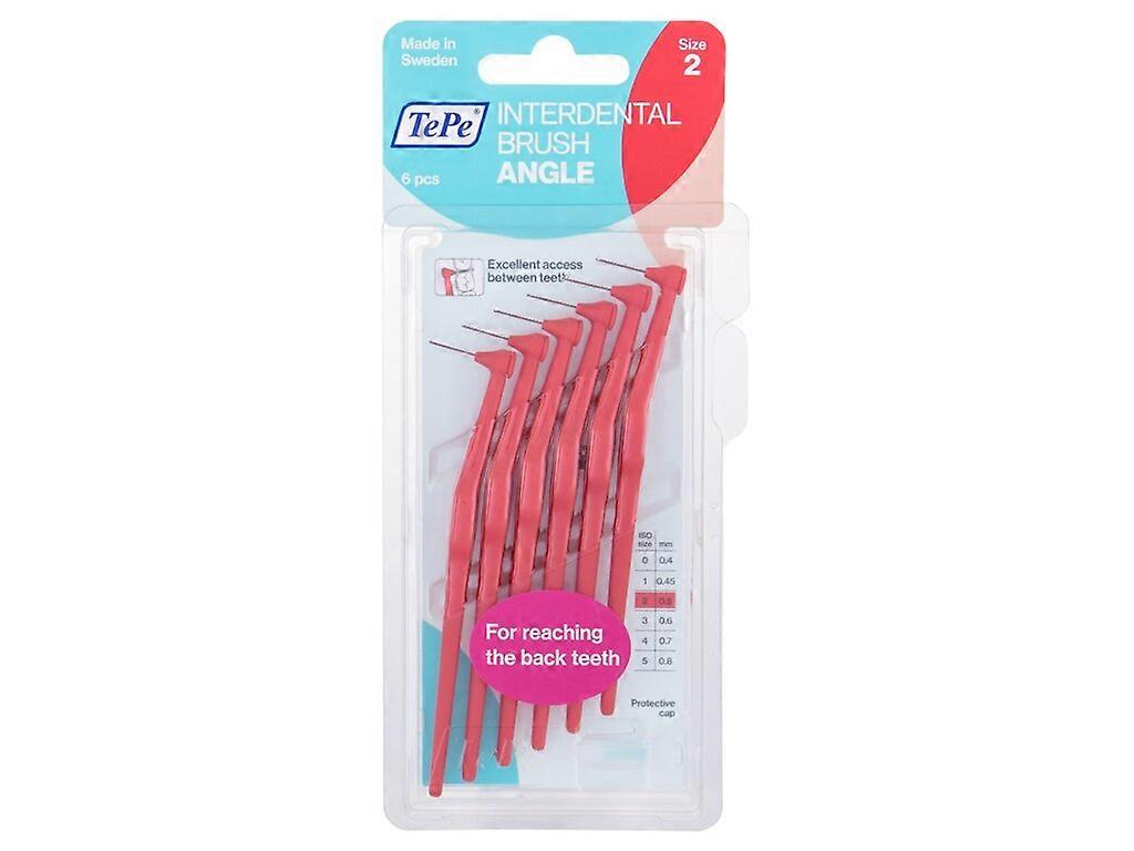 Angle Interdental Brush ( 6 Pcs ) 0.5 mm Red 6 pcs