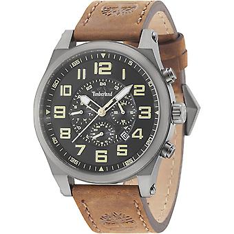Timberland Tilden Quartz analoge man horloge met koeienhuid armband 15247JSU-02