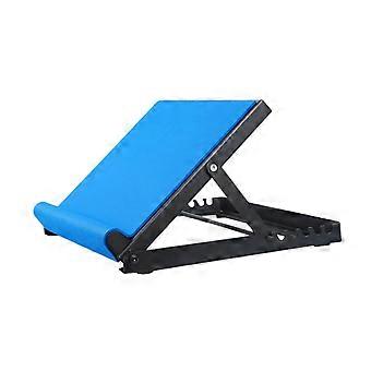 Slant Board with Non Slip EVA Pads, Six Adjustable Angles Calf Stretching Board for Home Fitness, Blue