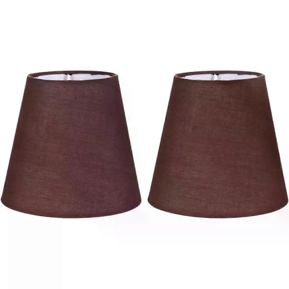 2pcs Cloth Lamp Shades for E14 with Metal Bracket