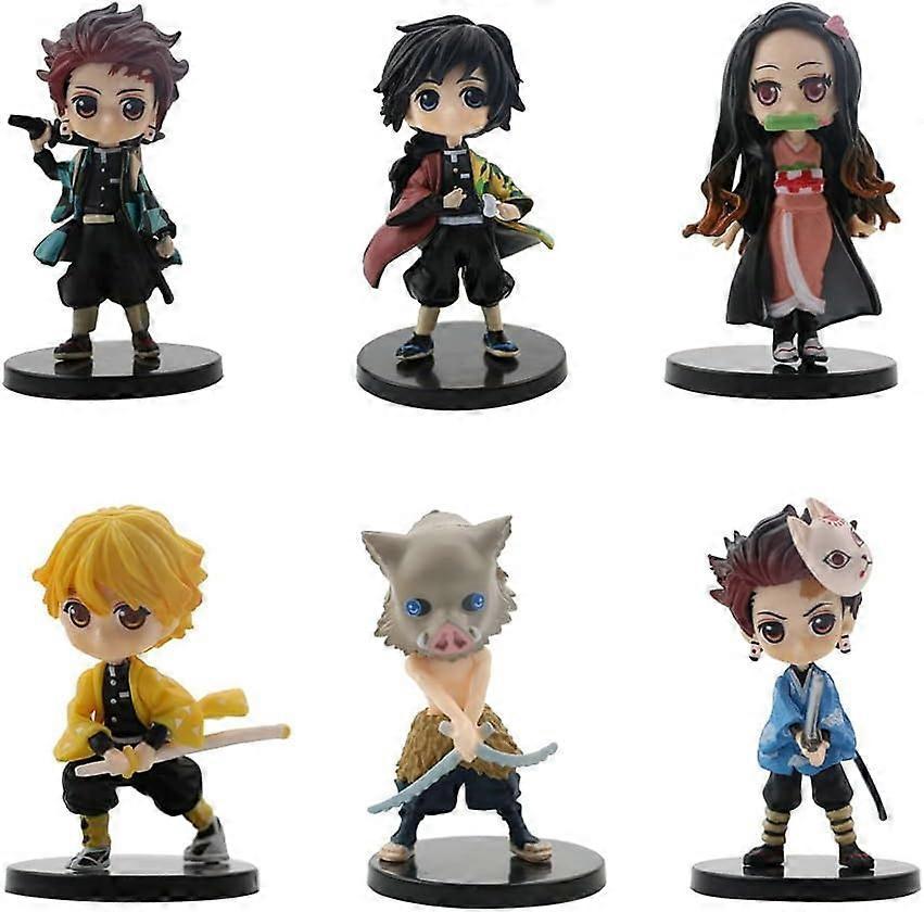 Demon Slayer Chibi Statue Set 6pcs