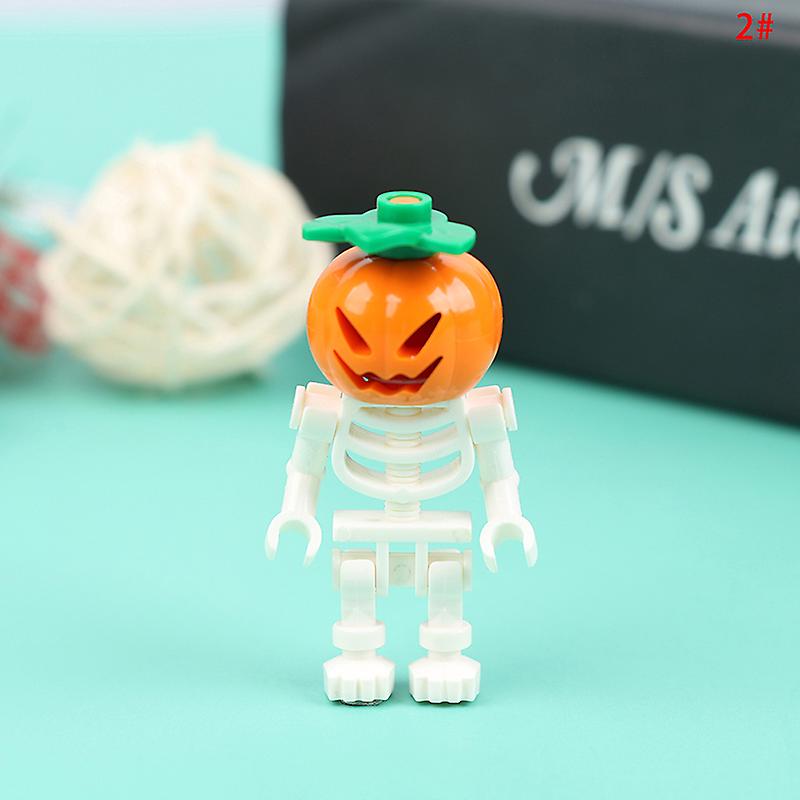 Halloween Pumpkin Ghost Pumpkin Skeleton Assembly Action Figure Block Toy