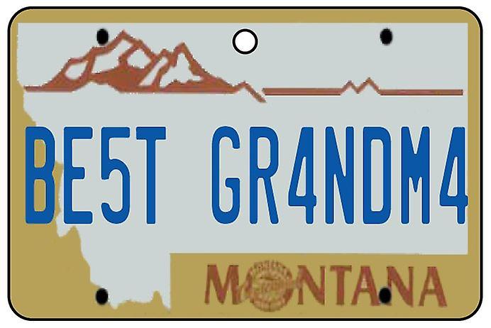 Montana - Best Grandma License Plate Car Air Freshener