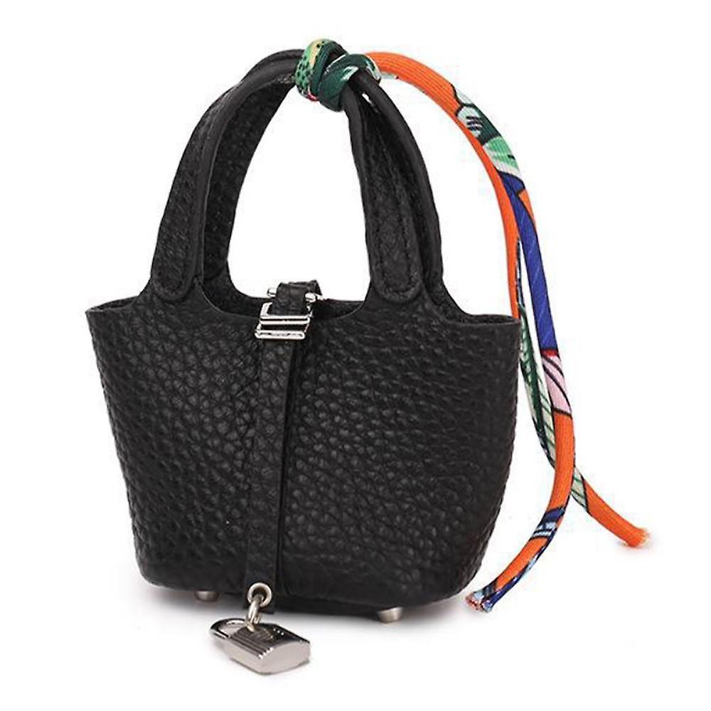 SKALO AirPods 3 Läder handväska - Svart