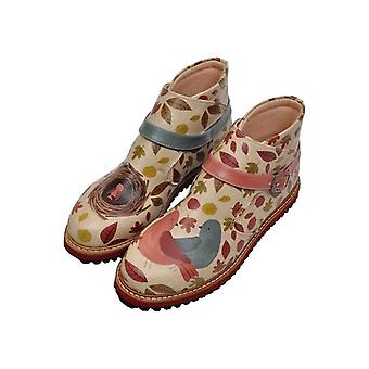 Women Vegan Leather Beige One way only 
