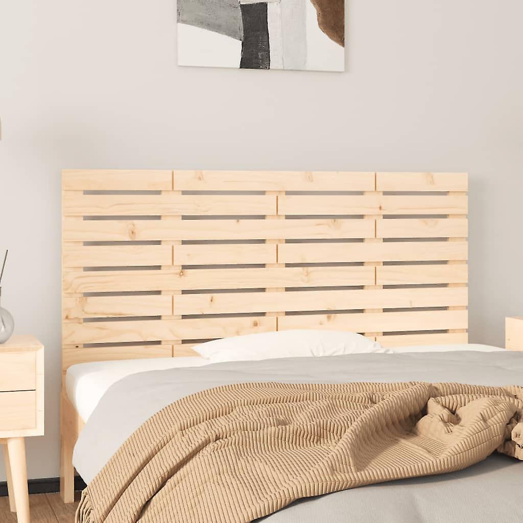 Wall headboard 146x3x63 cm solid pine wood