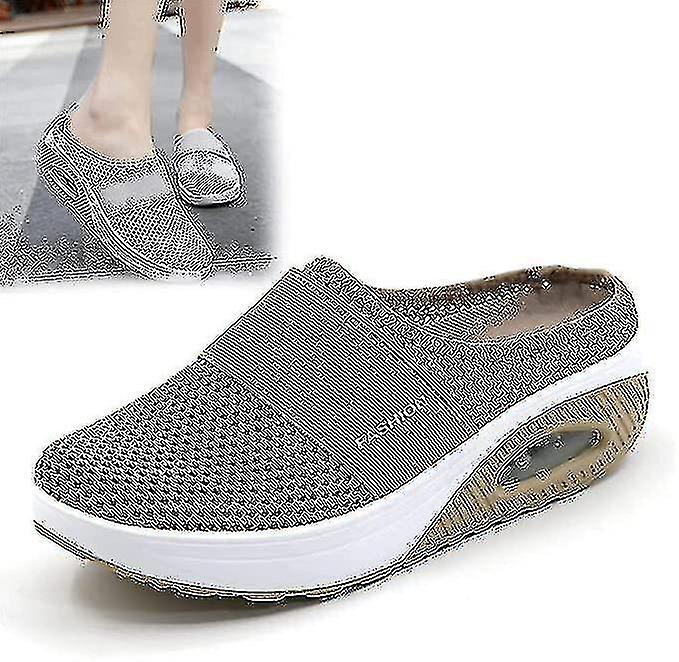 Perna de aer Slip-on Pantofi de mers pe jos ortopedice diabetici non slip de mers pe jos pantof
