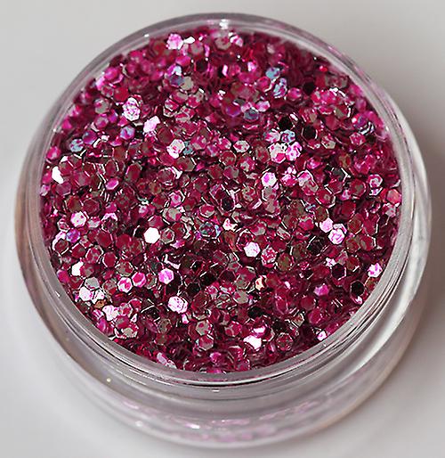 Nagelglitzer - Hexagon - Zweifarbig cerise/silber - 8ml - Glitzer