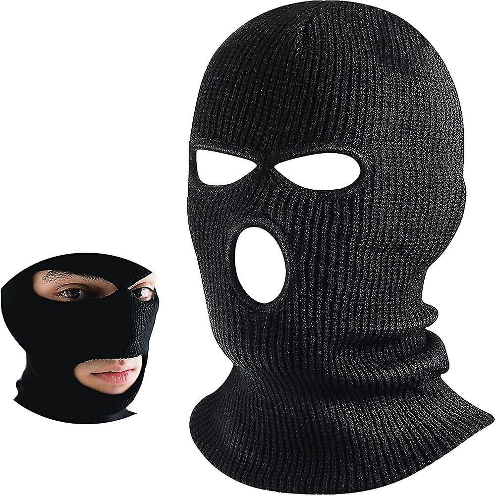 3 Holes Knitted Balaclavas Full Face Coverage
