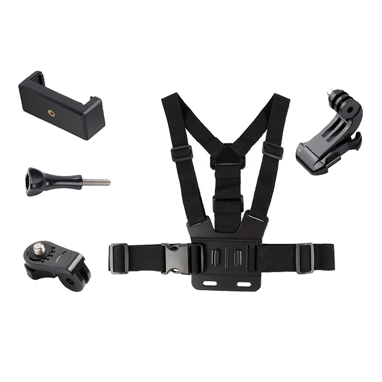Smartphone Adjustable Chest Fixed Strap Mount Bracket w/ Cell Phone Clip
