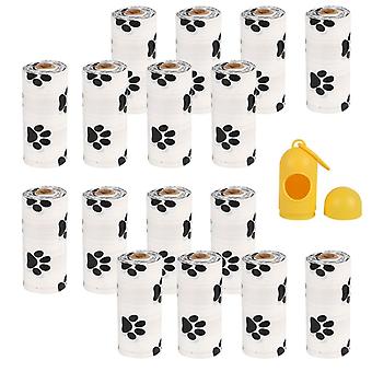 Biodegradable Dog Poo Bag Pet Poop Waste Bag with Dispenser 16Roll Dispenser