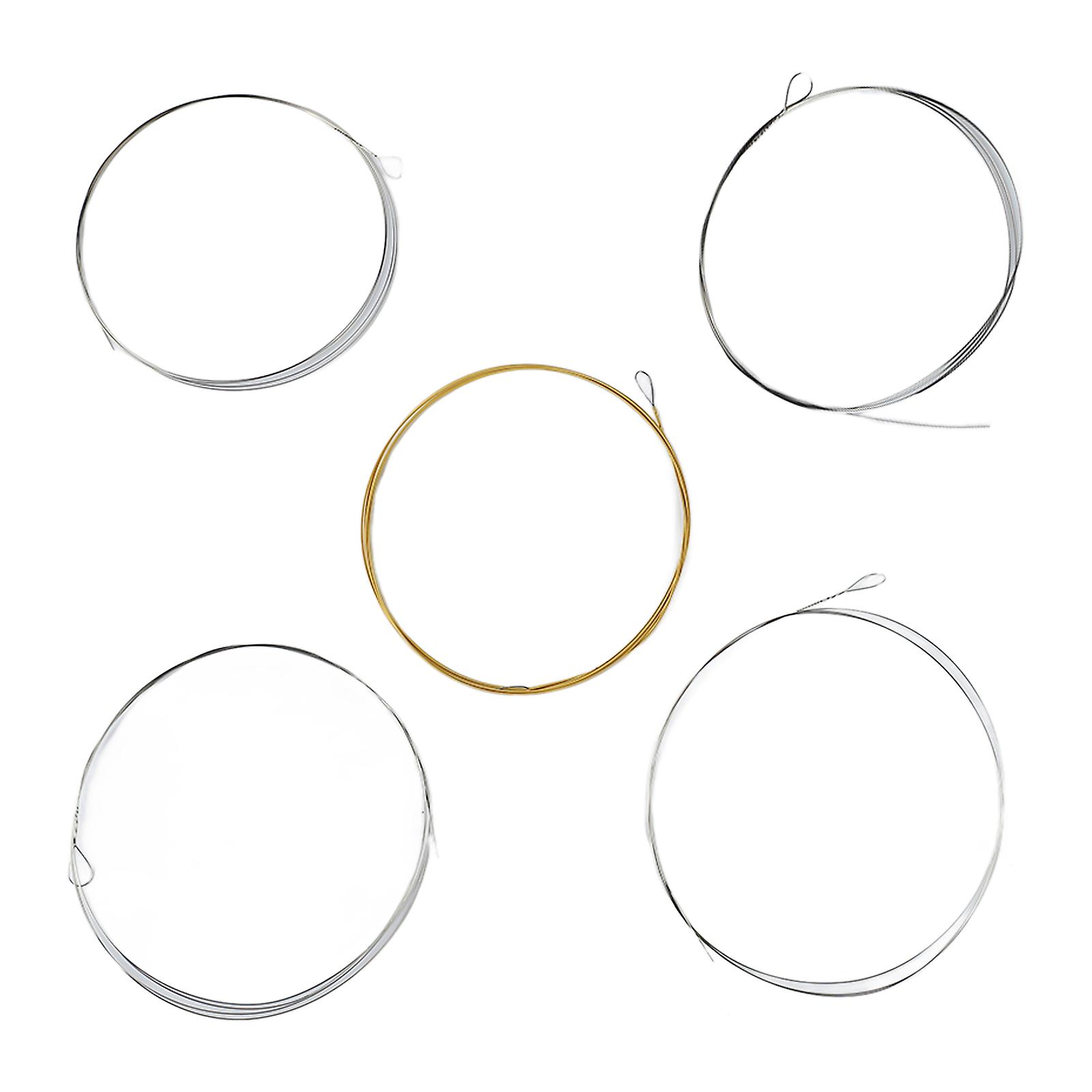 5 String Banjo String Stainless Steel Full Resonance Thick High Notes Strings Replacement for Performance