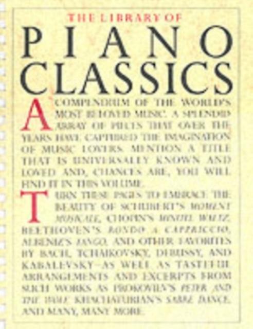 Library Of Piano Classics by Hal Leonard Publishing Corporation Book Book