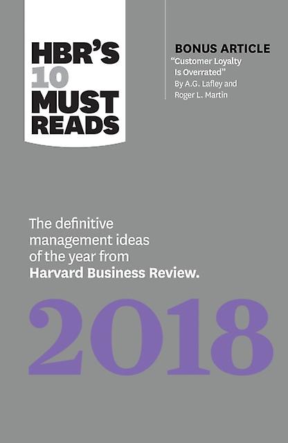 Hbrs 10 Must Reads 2018 by Roger L. Martin Paperback