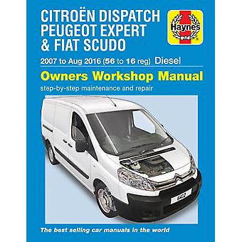 Citroen Dispatch Peugeot Expert & Fiat Scudo Diesel '07-aug '16 56 To 16 - Haynes Publishing Group