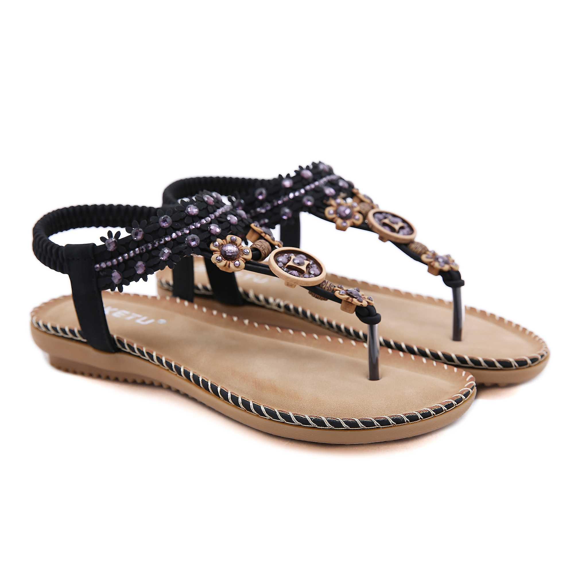Pearl Retro, Comfortable Thick Sole, Heightening And Slimming Sandals