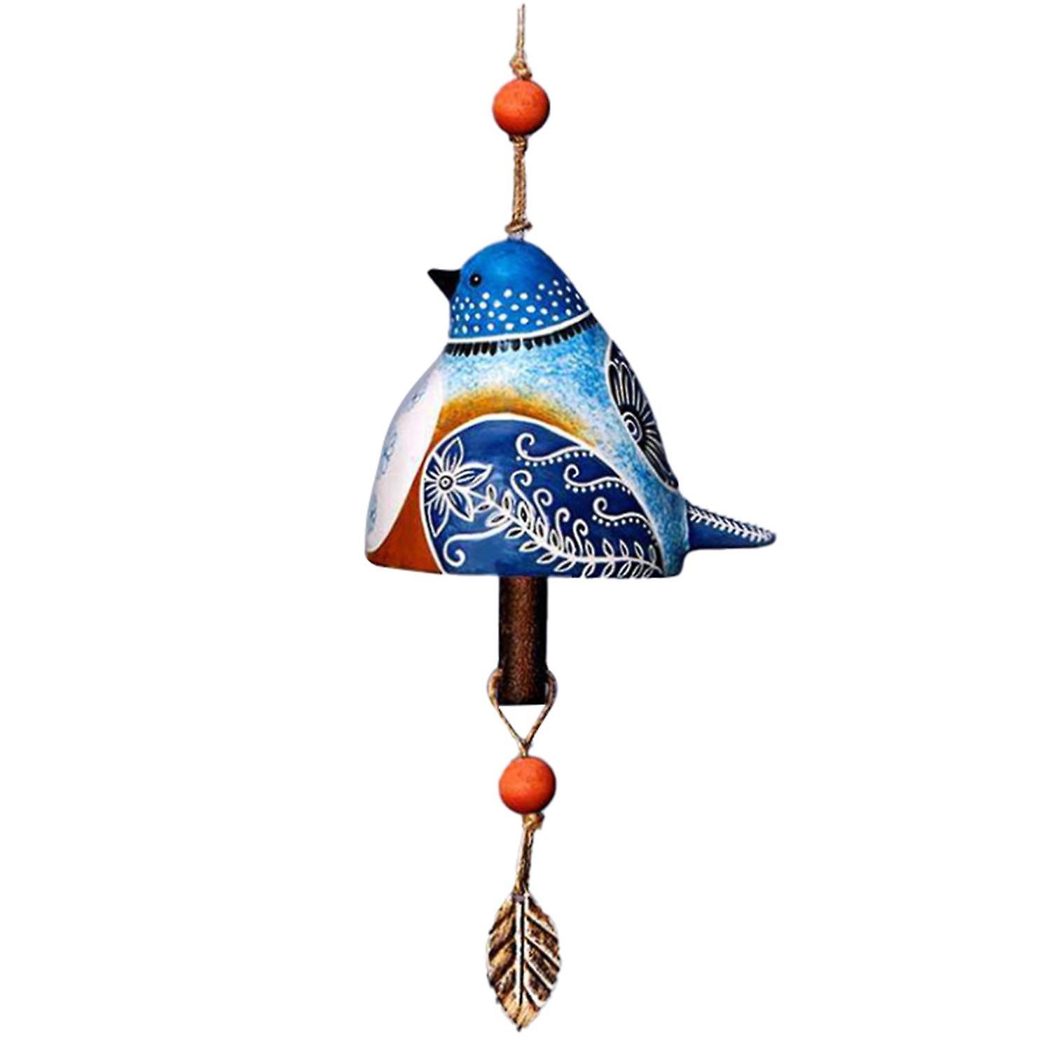 ZHOUBA Clear Sound Wind Chime Charming Resin Pastoral Style Bird Wind Bell for Home