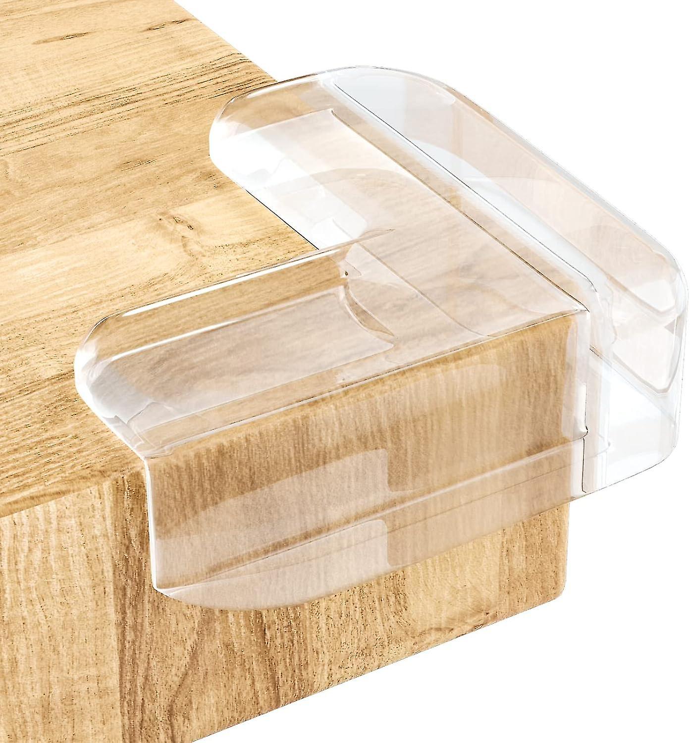 Transparent Silicone L-shaped Anti-collision Table Corner Protector 12 Pieces