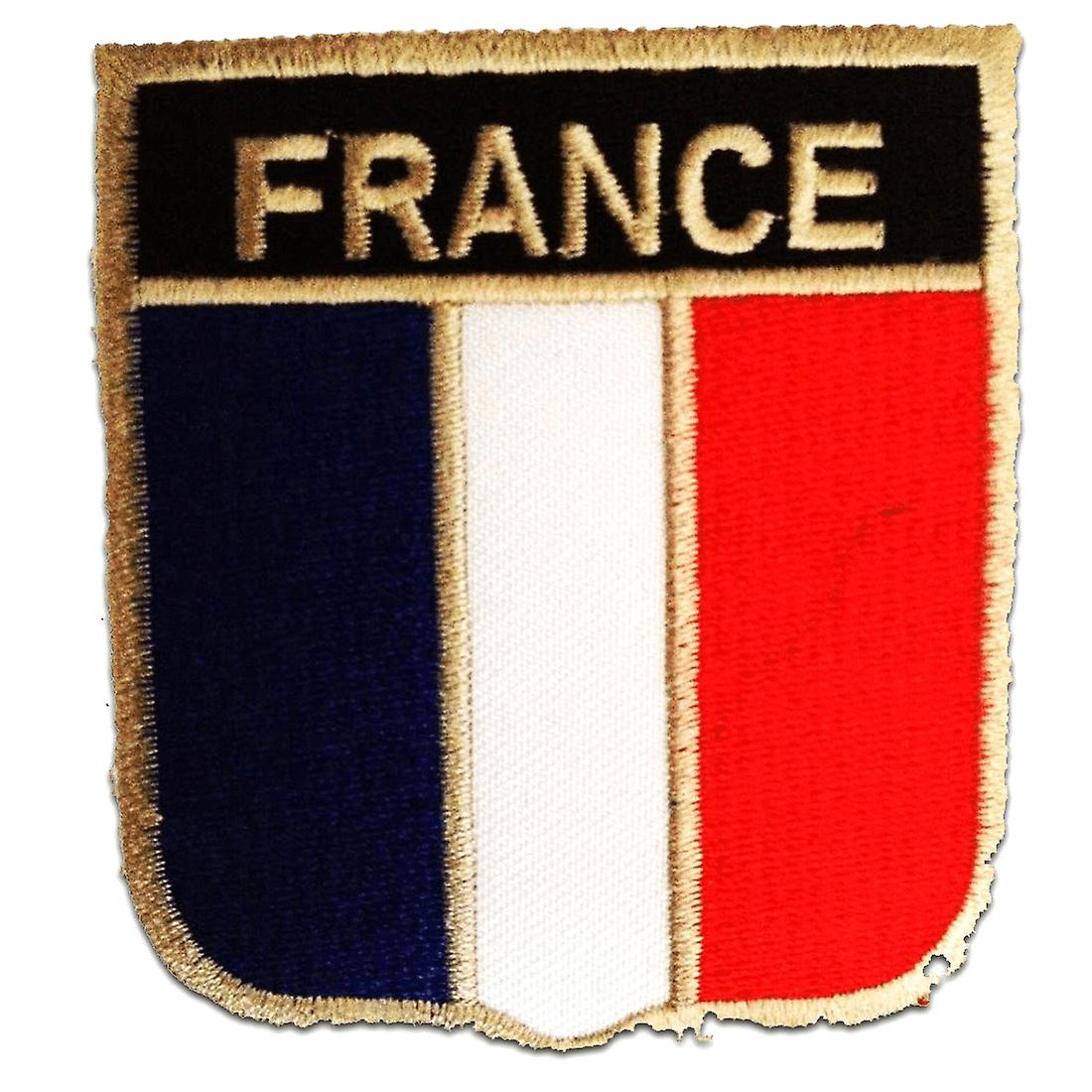 Patch / Iron-on Patch - France Flag Flag - Blue - 6.3 x 7.5 cm - Patches