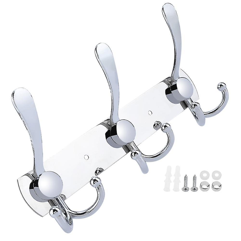 Stainless Steel Multifunction Wall Mounted Towel Rack for Bathroom (3 Hooks)