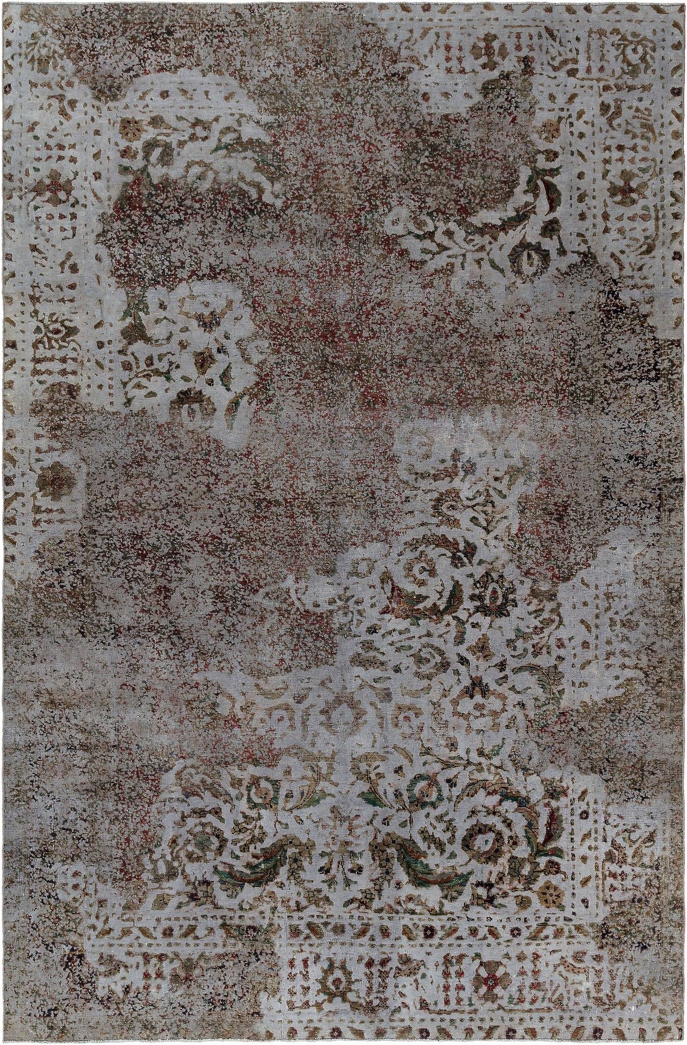 Vidal Vintage Royal 191x295 带灰色手工打结中亚地毯