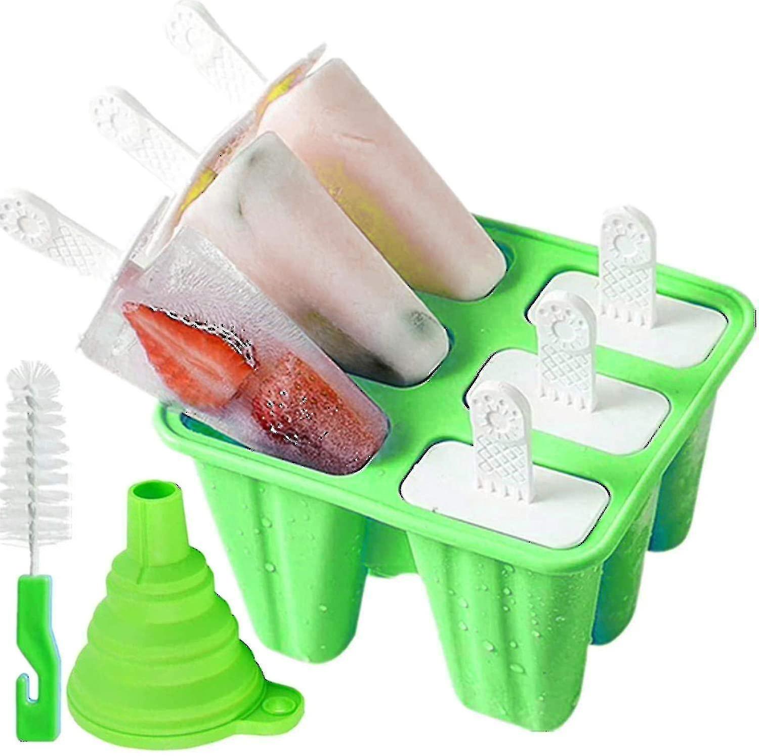 Popsicle Fors Silikon Ice Pop Modeller PopsIcle Modeller Återanvändbar Easy Release Ice Pop Maker