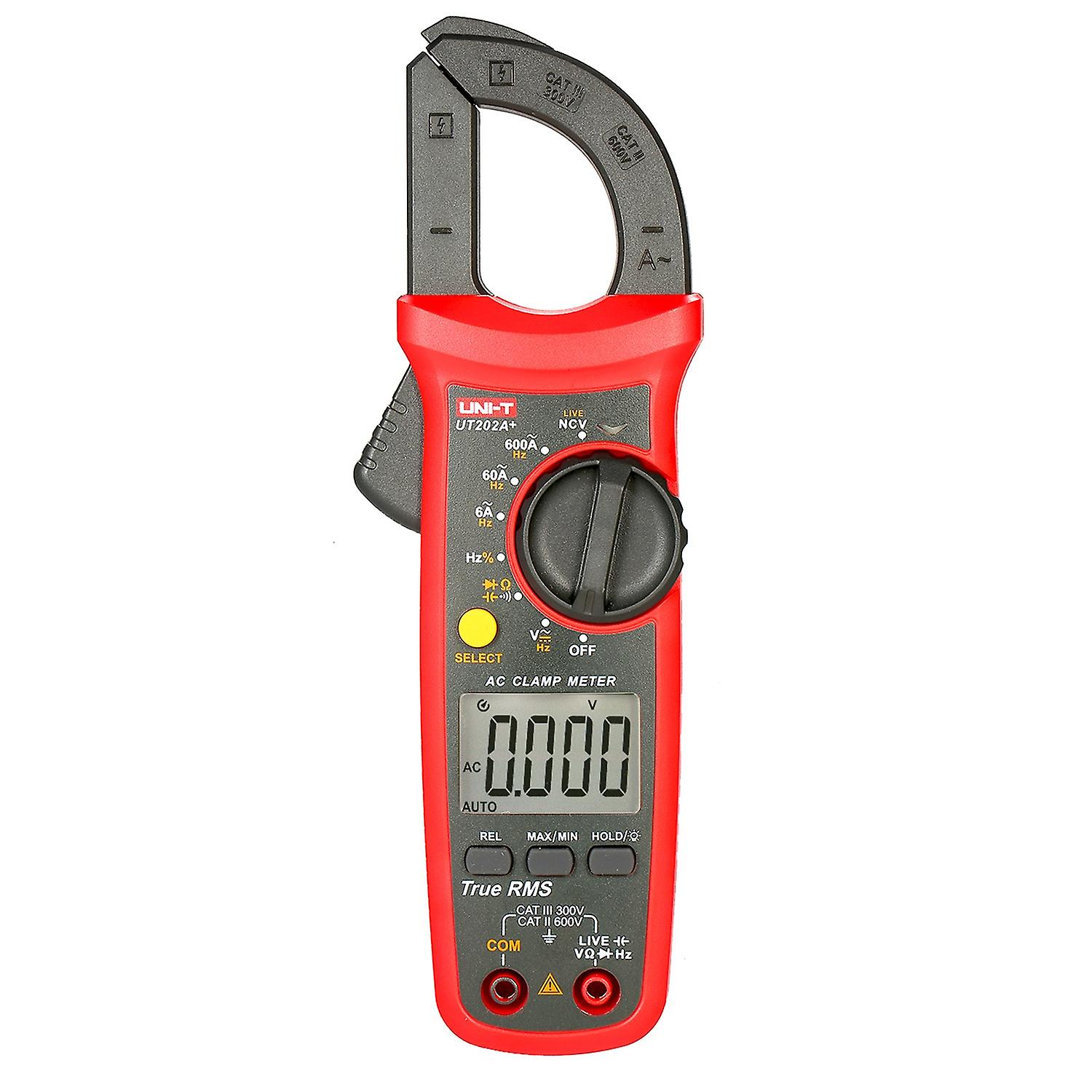 UNI-T UT202A+ 6000 Counts Digital Clamp Meter True RMS Multimeter Clamp Ammeter Voltage Meter NCV Te