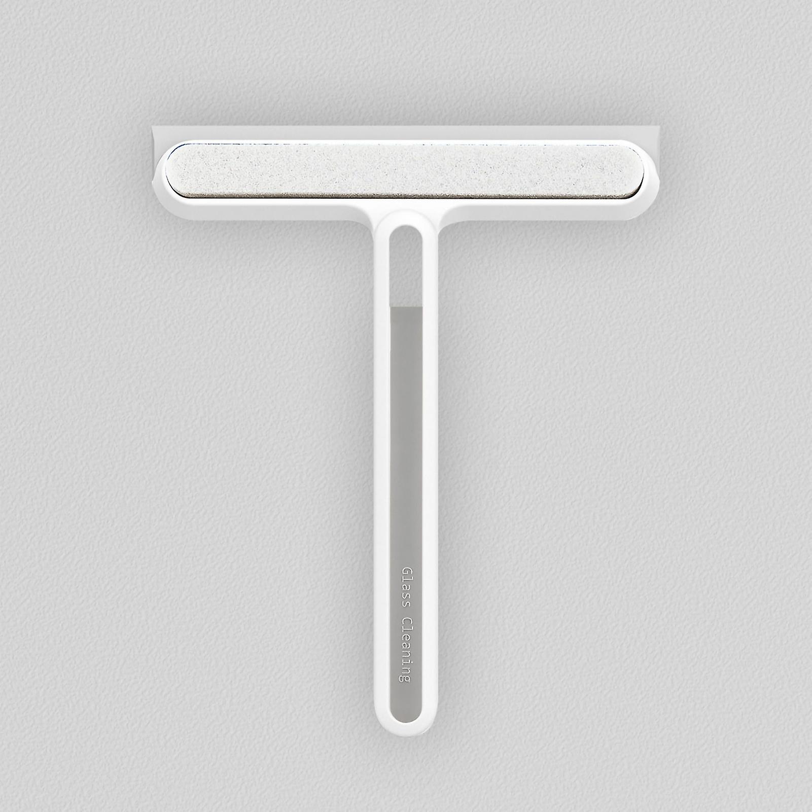 Multifunctional Glass Window Cleaner Squeegee Window Scrubber Mirror Wiper Professional Window Cleaning Tool for Home White