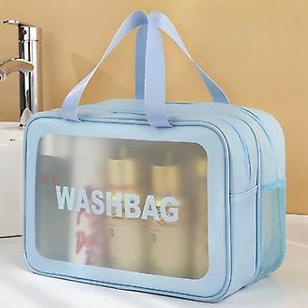 Borsone Porta Trucco Grande In PU Impermeabile - Organizer Da Viaggio Con Divisori E Tasche