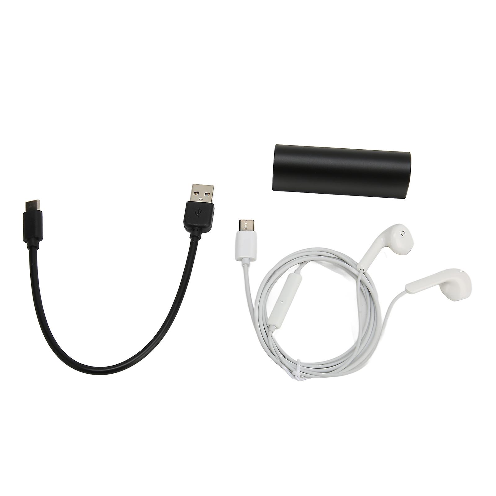 Magnetic Voice Activated Recorder HD Noise Reduction AI Intelligent Recorder for Lecture Interview Black Neutral English and Black 16GB