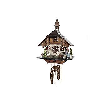 Engstler - 40314 - Kuckucksuhr - 1-Tag-Kettenzugwerk - Nussbaum