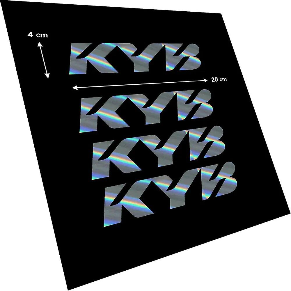 مجموعة (4) لتعليق KYB Shocks ملصقات 9 بوصات من الفينيل لعربة الثلج XPS XRS ~ 5452