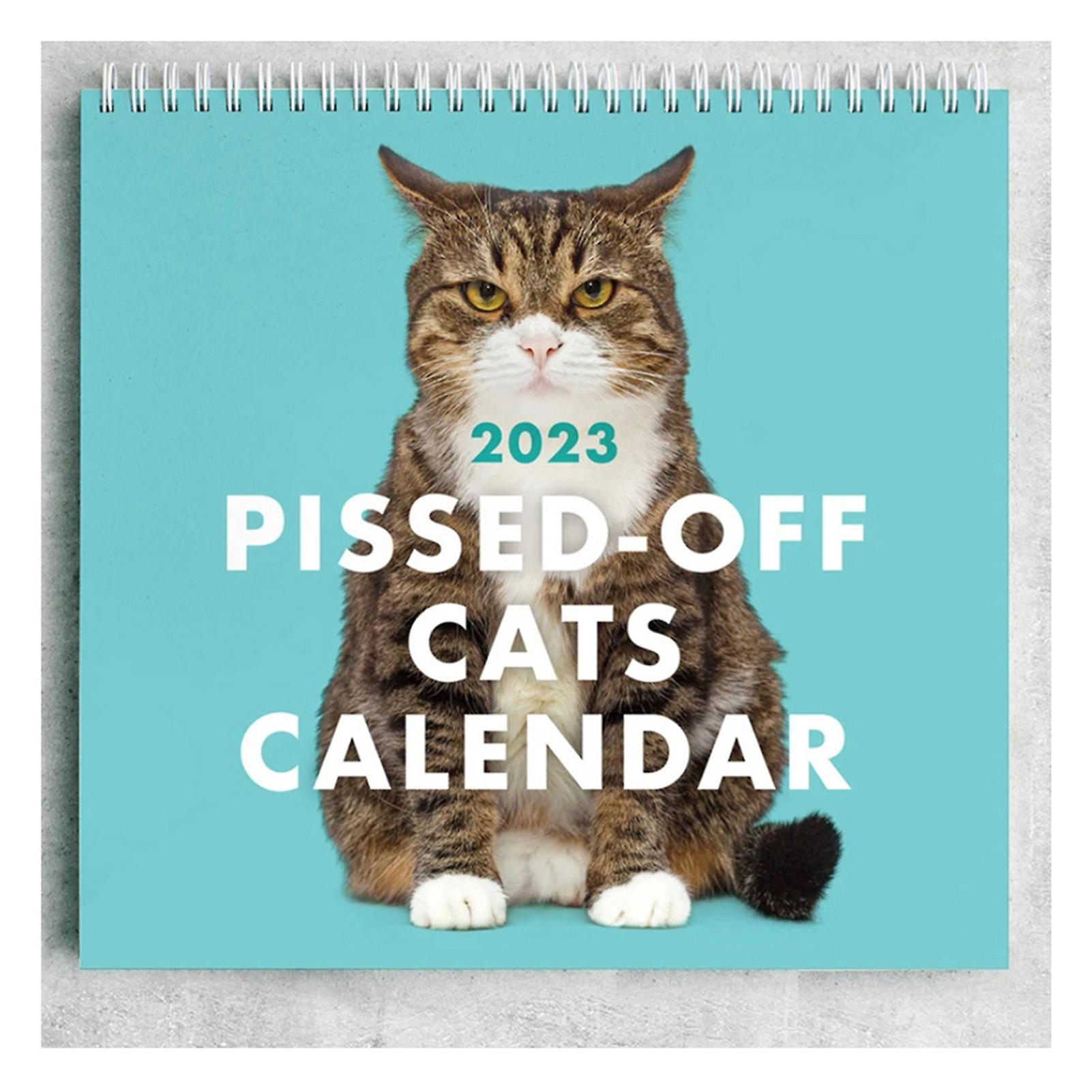 2023 Cat Calendar Cute Cat Calendar Ornament Personalized Table Calendar for Home Bedroom Office