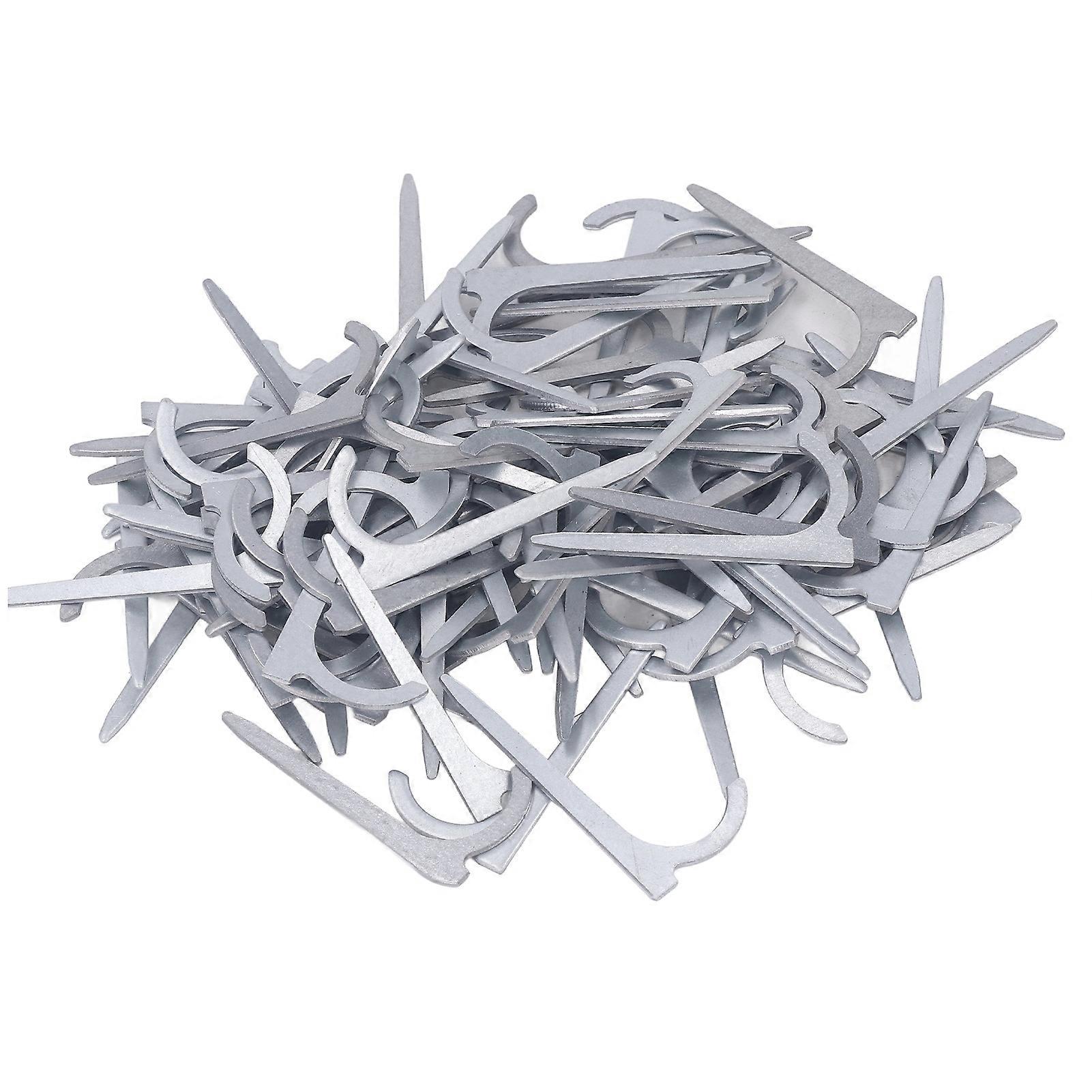 Risegun Pipe Wall Fastener 100 Pcs Pipe Hook Nail, Carbon Steel High Strength Water Pipe Fixing Nails, Wall Fasteners for Pipes and Wires, 4.5 cm