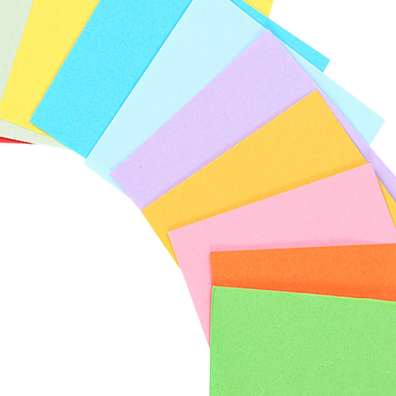 520 pcs 10 Colors Square Folding Paper Colorful Double Sided Origami Crane Craft Sheets 5x5 cm