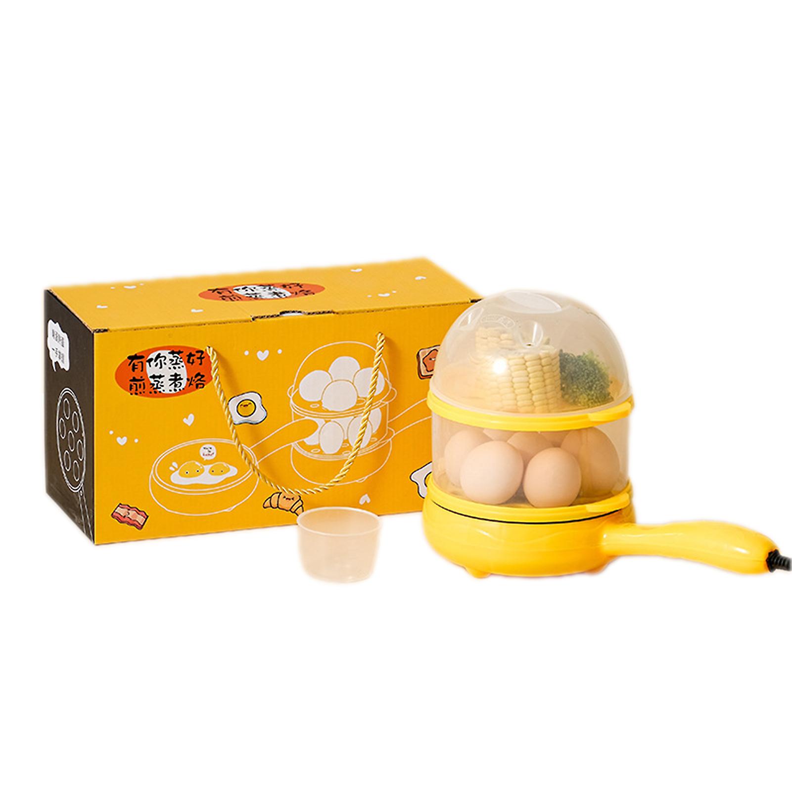 Multifunktions 2 i 1 elektrisk äggpanna Multipurpose Small Egg Boiler Set för hemmet