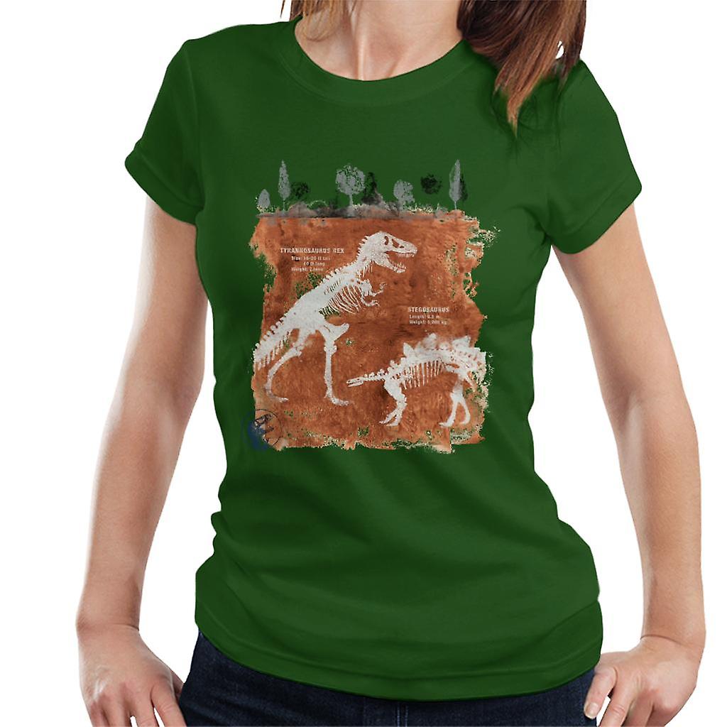 Jurassic Park T Rex Fossils Women's T-Shirt