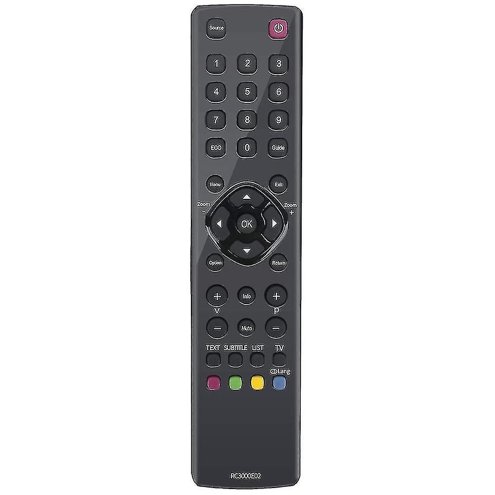 Rc3000e02 Replace Remote Control For Tv L19e4103 L40e3000f L40e5200f L46e5300f L48f3300f L24d3260f