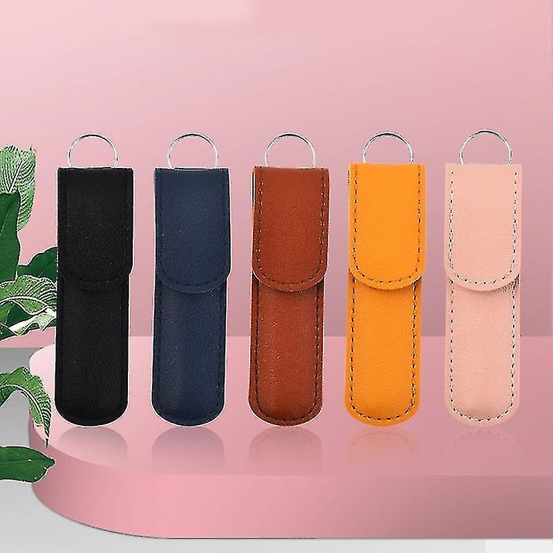 Innovative Spring Ear Wax Cleaner Tool Set With Storage Bag 6pcs Ear Cleansing(Black)
