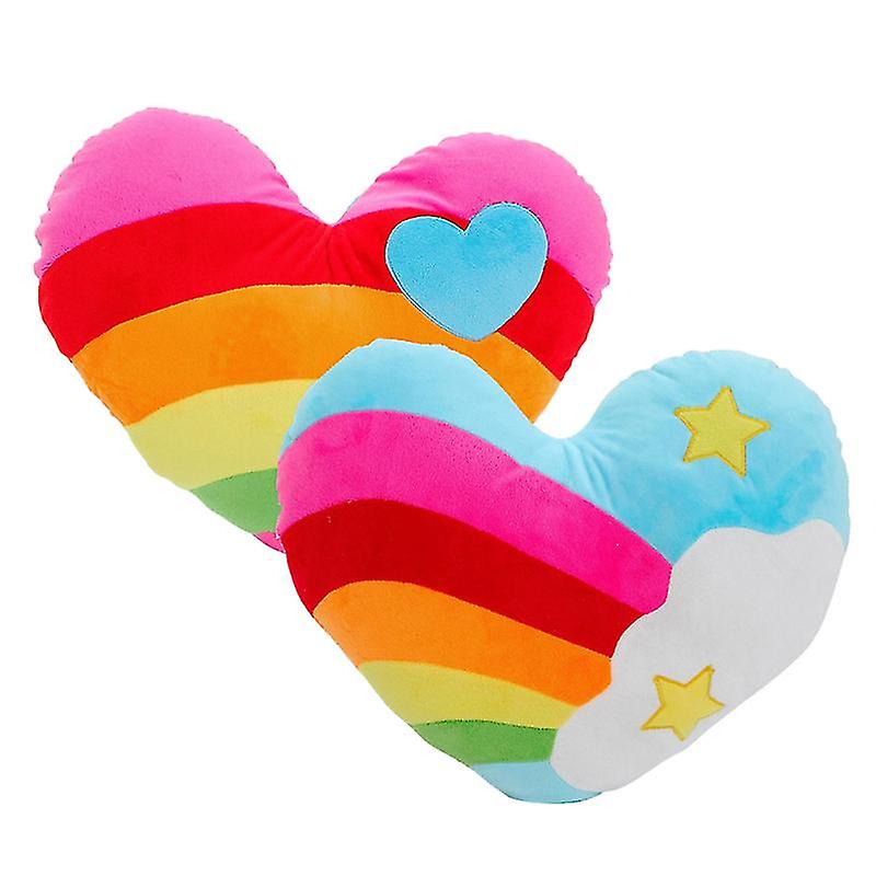 2pcs Heart Shape Throw Pillow