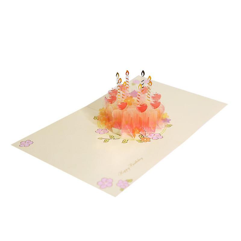 1set Crystal Cake Card