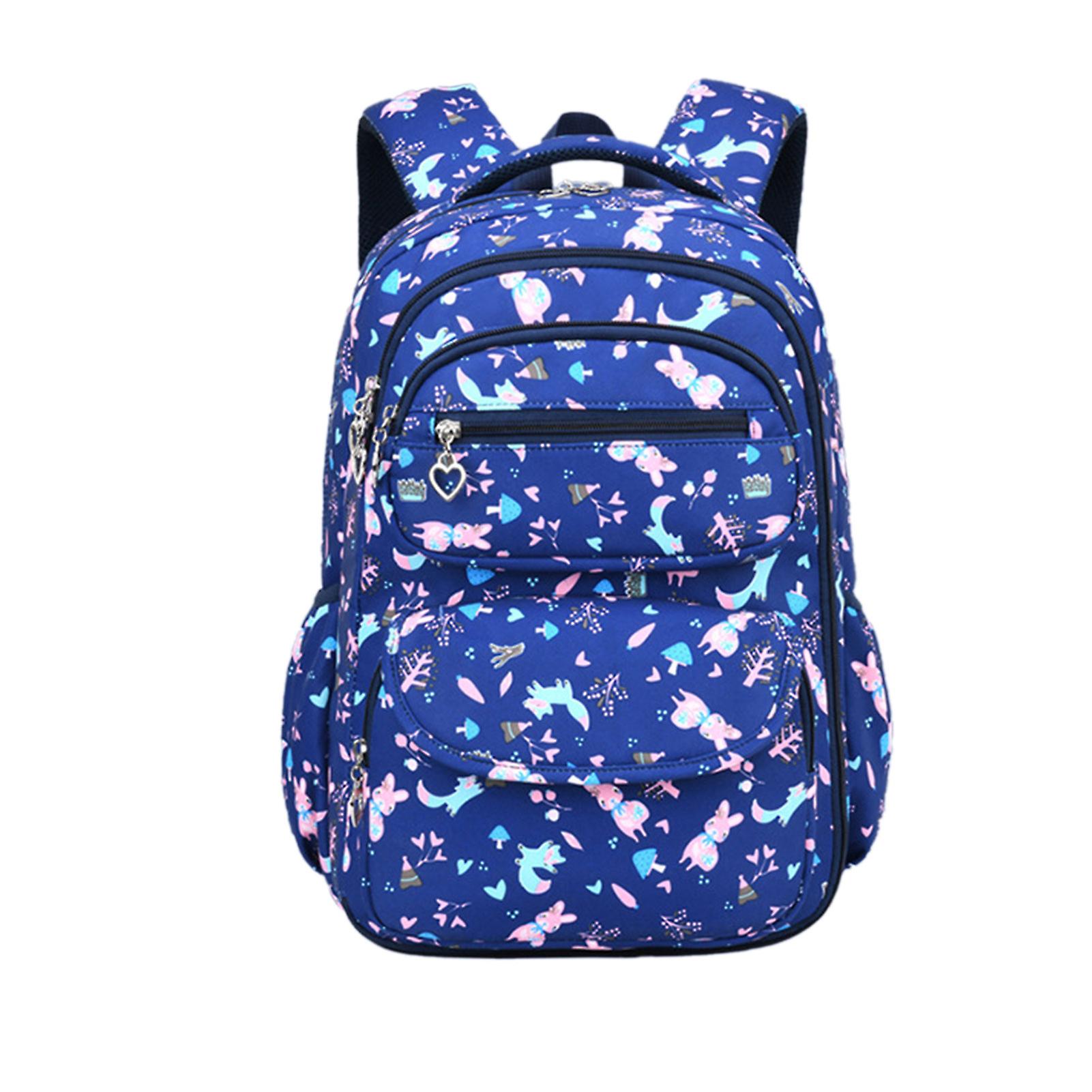 Cute Backpack with Colorful Pattern Breathable Lightweight Preschool Books Bag for Students