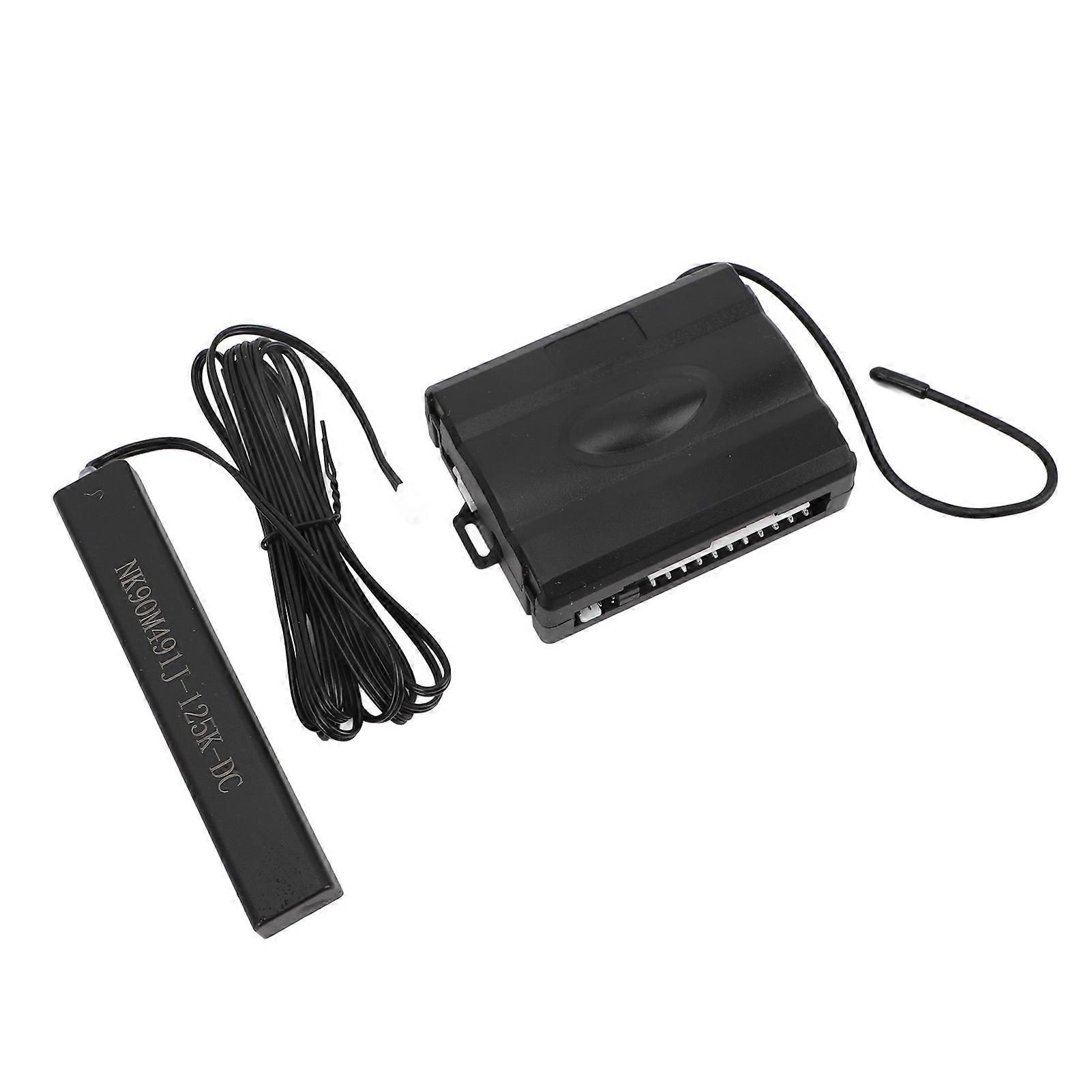 Car Keyless Entry System Kit Intelligent PKE Push Button Remote Start Kit with Trunk Release for 12V Fuel Vehicle