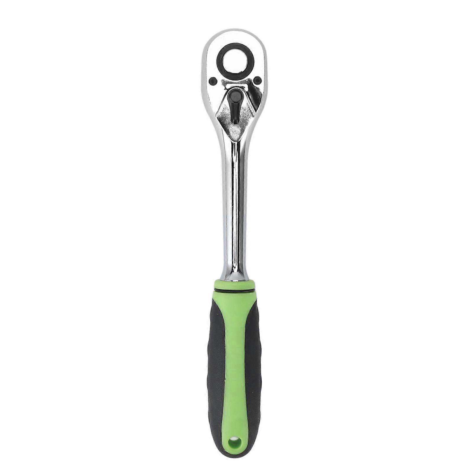 72 dentes catraca chave 1/2 polegadas drive socket spanner reversível de liberação rápida chave de torção haste reta