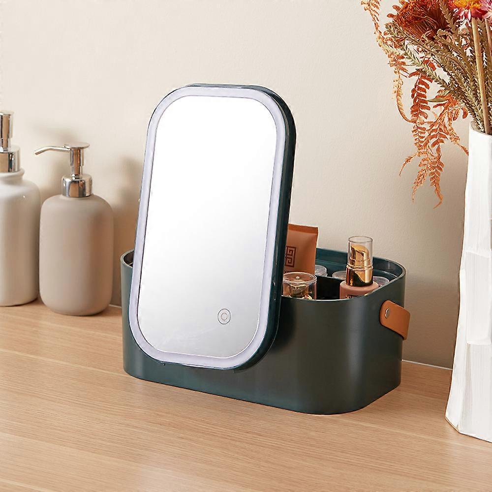 Compact LED Makeup Case with Handle
